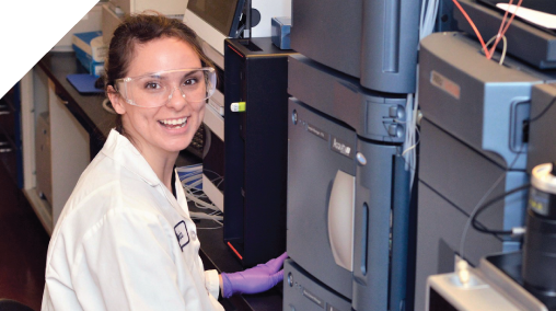 Regis Lab member smiling.
